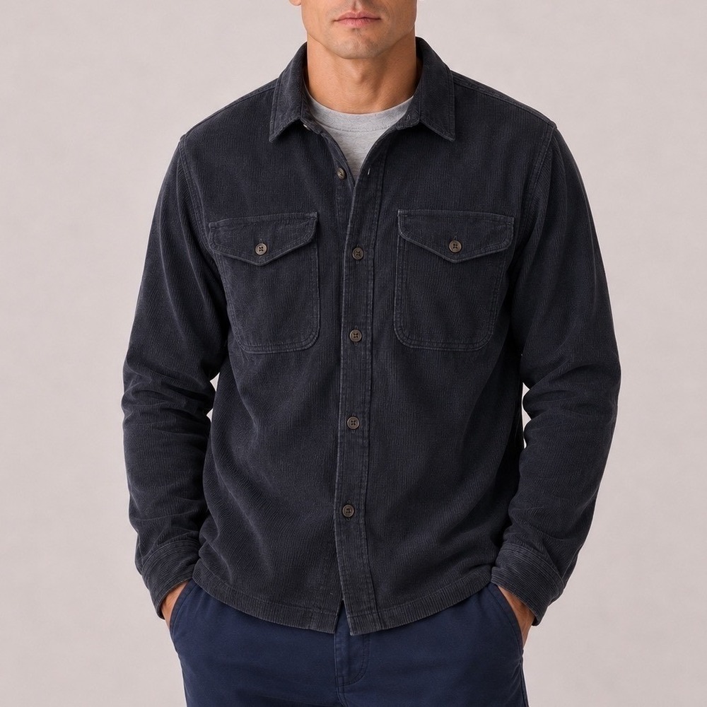 Patagonia Men's Corduroy Shirt Smolder Blue Size XXL NWT ($129 Retail)
